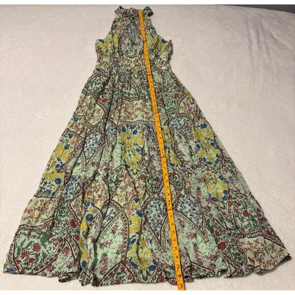 Anthropologie Somerset Maxi Halter Edition Dress Sz XXSP Green - Picture 6 of 9